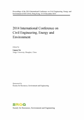 International Conference on Civil Engineering, Energy and Environment (CEEE 2014) 2