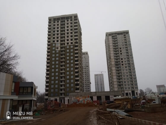 Контроль прочности железобетонных конструкций жилого комплекса LIFE-Варшавская 4