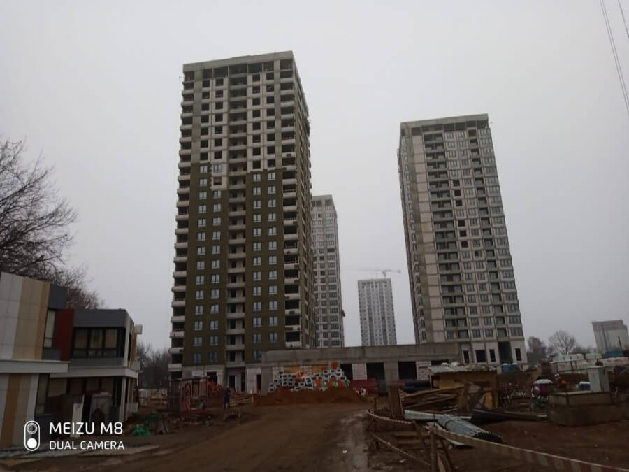 Контроль прочности железобетонных конструкций жилого комплекса LIFE-Варшавская 1